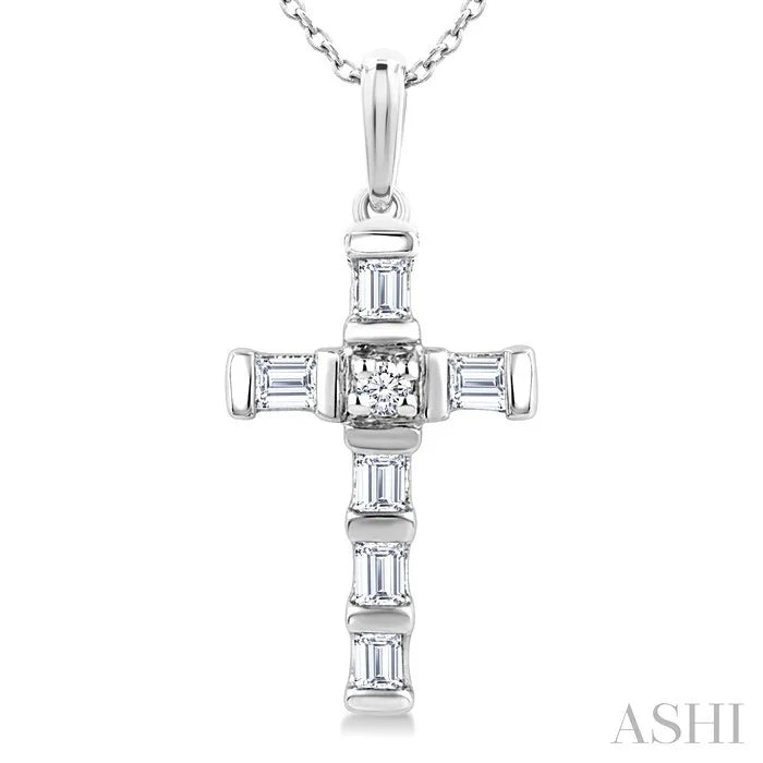 Cross Petite Diamond Fashion Pendant