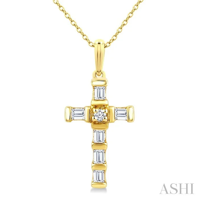 Cross Petite Diamond Fashion Pendant