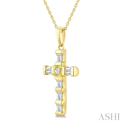 Cross Petite Diamond Fashion Pendant