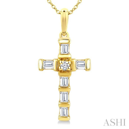 Cross Petite Diamond Fashion Pendant