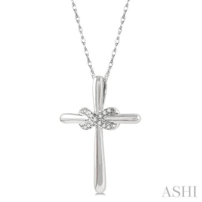 Infinity Cross Petite Diamond Fashion Pendant