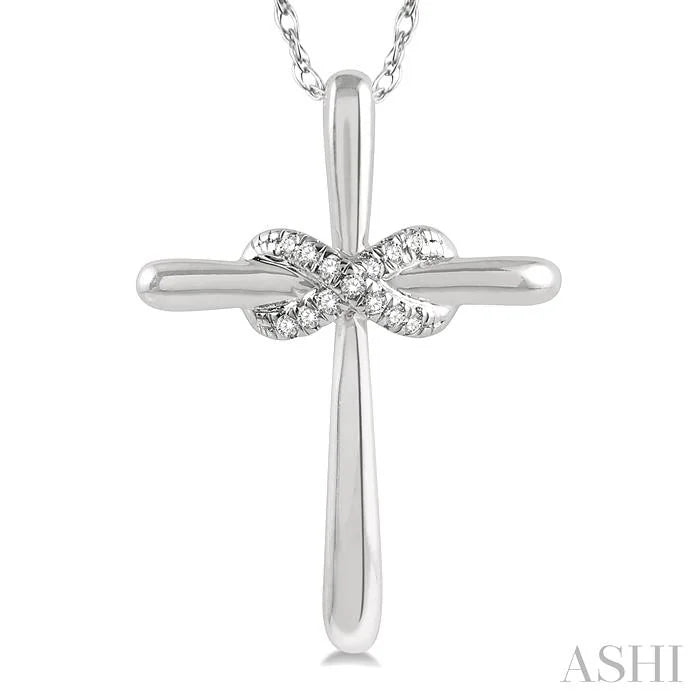 Infinity Cross Petite Diamond Fashion Pendant