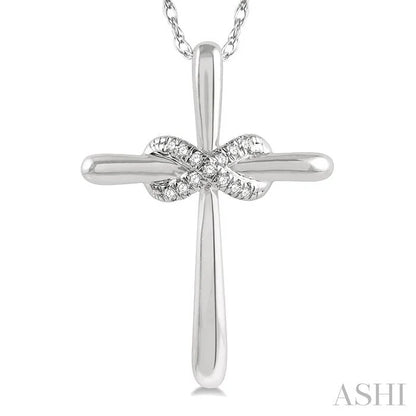 Infinity Cross Petite Diamond Fashion Pendant