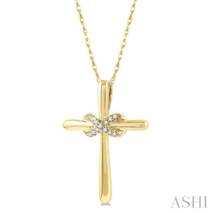 Infinity Cross Petite Diamond Fashion Pendant