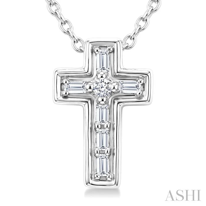 Cross Petite Diamond Fashion Pendant