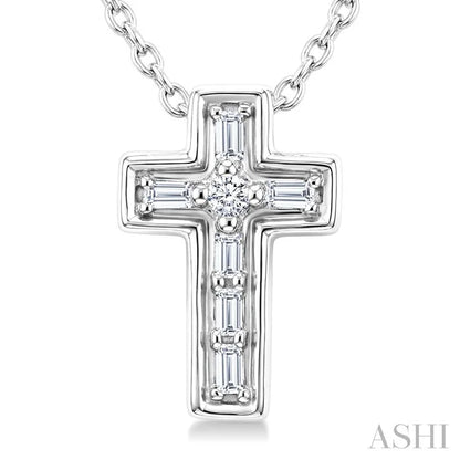 Cross Petite Diamond Fashion Pendant