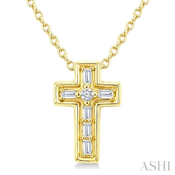 Cross Petite Diamond Fashion Pendant
