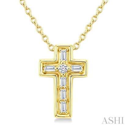 Cross Petite Diamond Fashion Pendant