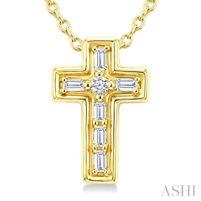 Cross Petite Diamond Fashion Pendant