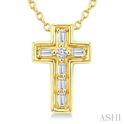 Cross Petite Diamond Fashion Pendant