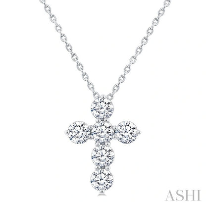 6 Stone Cross Diamond Fashion Pendant