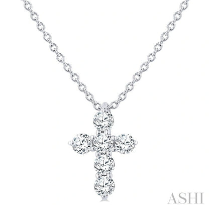 6 Stone Cross Diamond Fashion Pendant