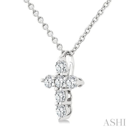 6 Stone Cross Diamond Fashion Pendant