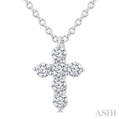 6 Stone Cross Diamond Fashion Pendant