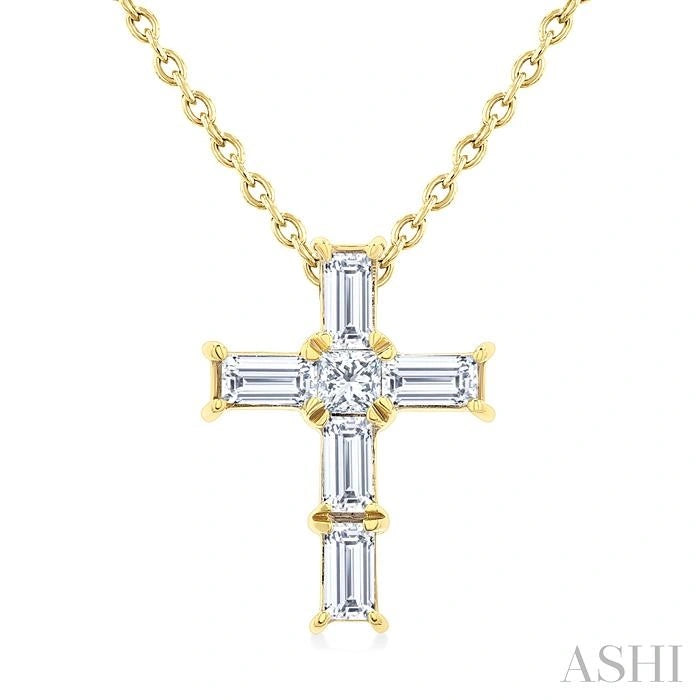 Cross Petite Diamond Fashion Pendant