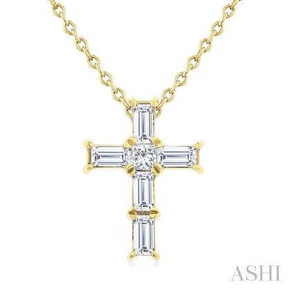 Cross Petite Diamond Fashion Pendant
