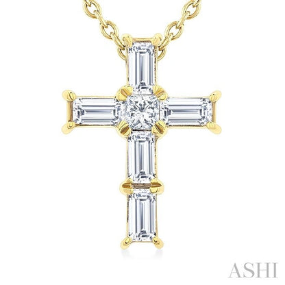 Cross Petite Diamond Fashion Pendant