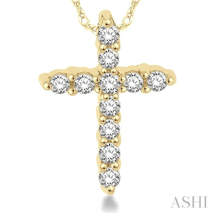Cross Petite Diamond Fashion Pendant