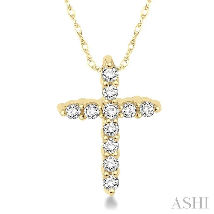 Cross Petite Diamond Fashion Pendant