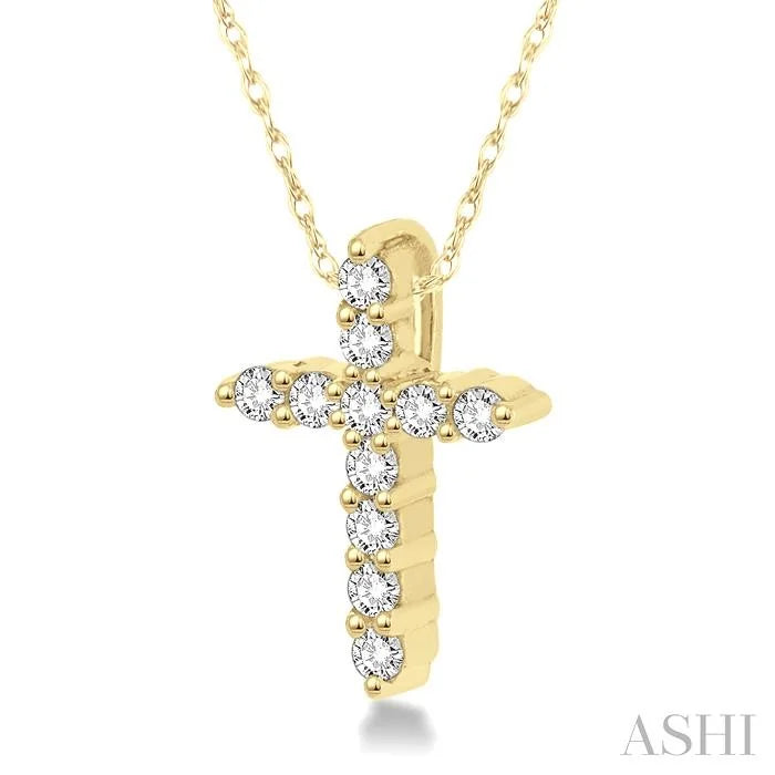 Cross Petite Diamond Fashion Pendant