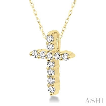 Cross Petite Diamond Fashion Pendant