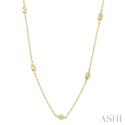 Mariner Link Diamond Station Necklace