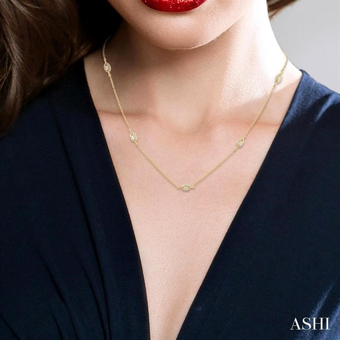 Mariner Link Diamond Station Necklace
