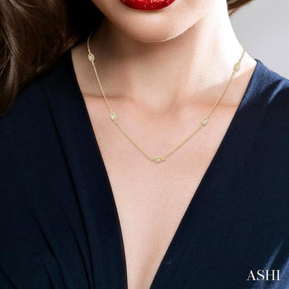Mariner Link Diamond Station Necklace