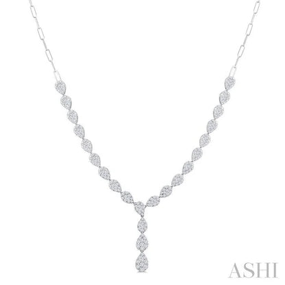 Lovebright Pear Shape Diamond Fashion Necklace