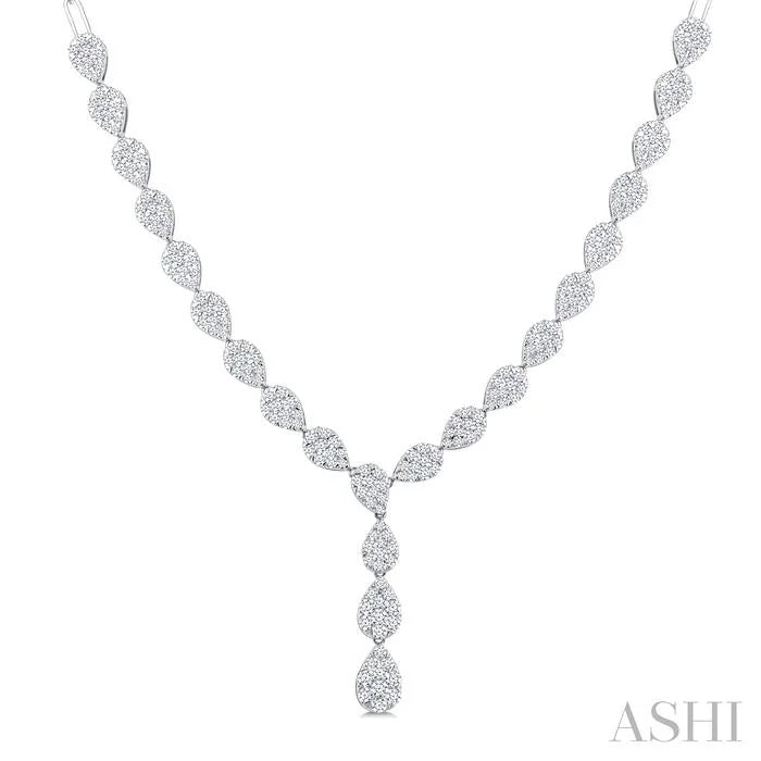 Lovebright Pear Shape Diamond Fashion Necklace