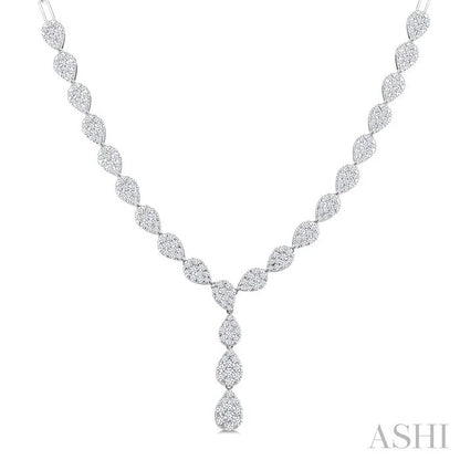 Lovebright Pear Shape Diamond Fashion Necklace