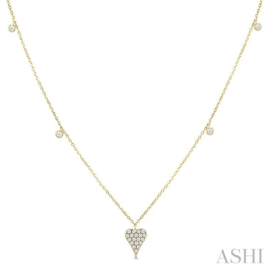 Heart Shape Diamond Fashion Necklace