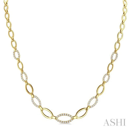 Open Link Diamond Fashion Necklace