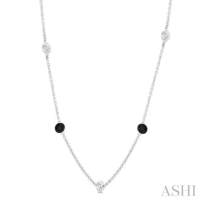Black Diamond Station Necklace