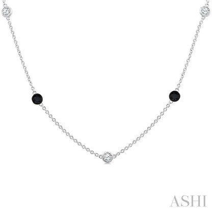 Black Diamond Station Necklace
