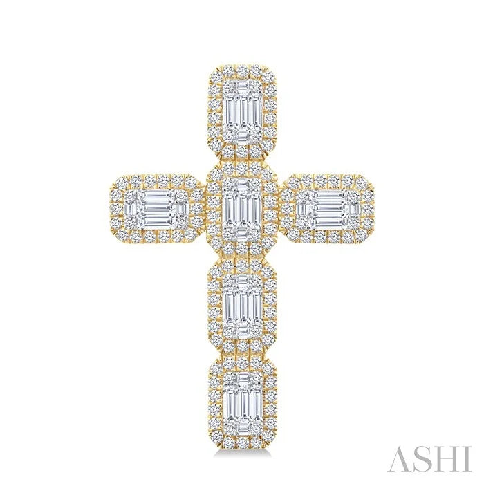Cross Fusion Diamond Fashion Pendant