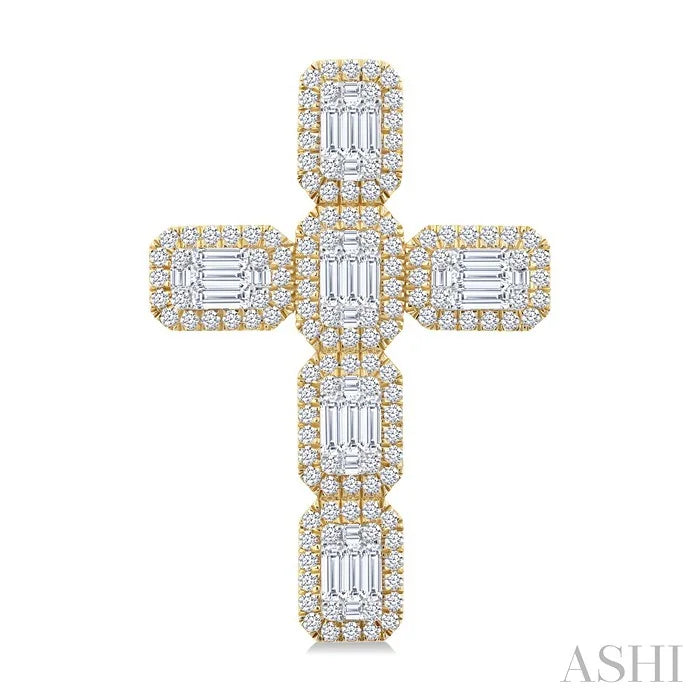 Cross Fusion Diamond Fashion Pendant