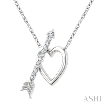 Heart Toggle Diamond Fashion Necklace
