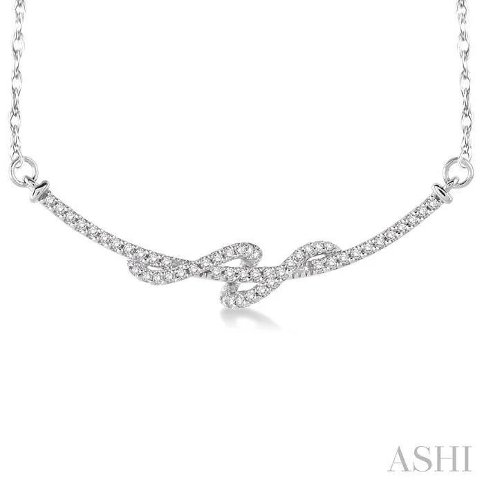Swirl Diamond Fashion Necklace