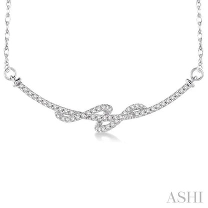 Swirl Diamond Fashion Necklace