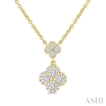 Clover Diamond Station Necklace