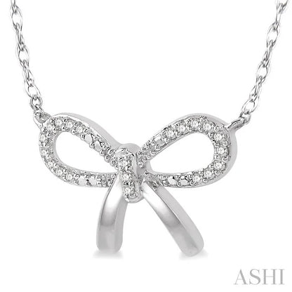 Bow Diamond Fashion Necklace