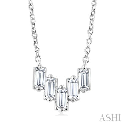 Baguette Diamond Fashion Necklace