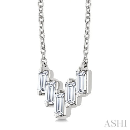 Baguette Diamond Fashion Necklace
