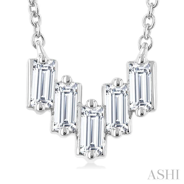 Baguette Diamond Fashion Necklace