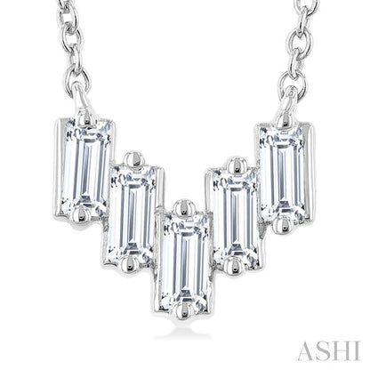 Baguette Diamond Fashion Necklace