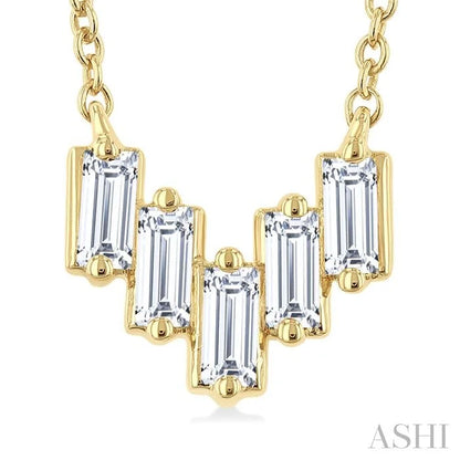 Baguette Diamond Fashion Necklace