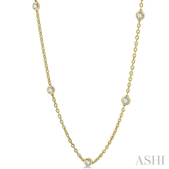 Diamond Station Necklace