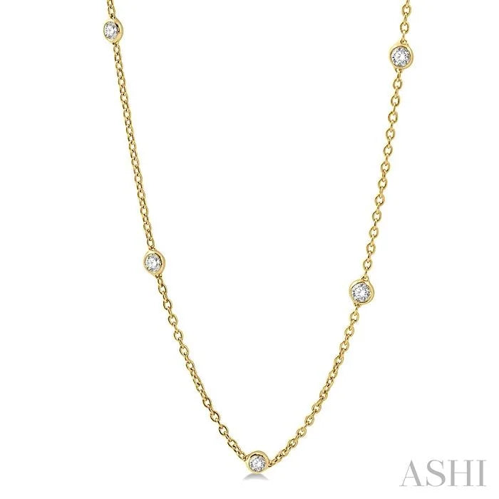 Diamond Station Necklace