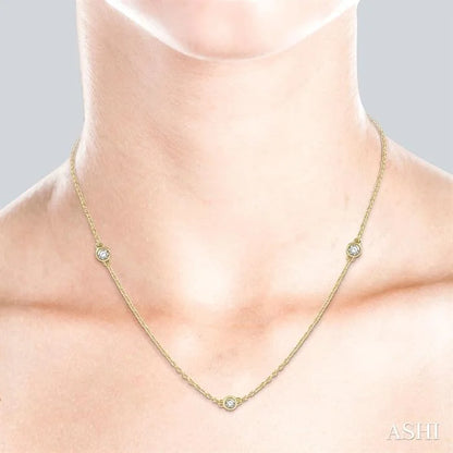 Diamond Station Necklace